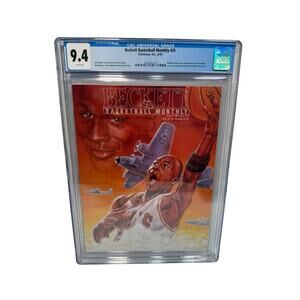 MICHAEL JORDAN 1992 BECKETT BASKETBALL Card Magazine #25 CGC 9.4. Chicago Bulls